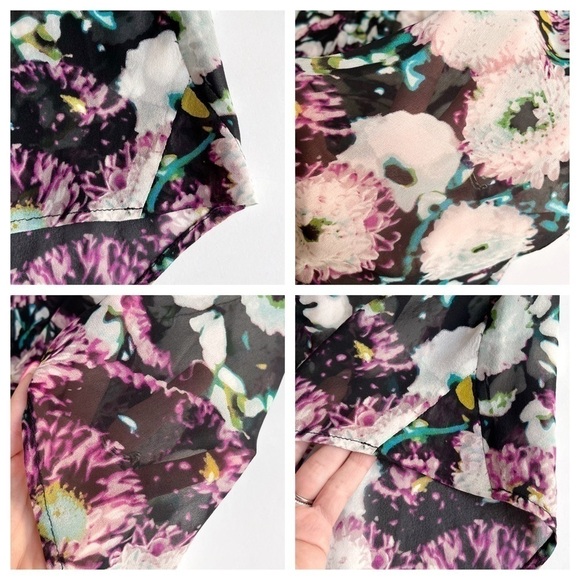 BCBGMAXAZRIA Emma Floral Silk Top - Picture 12 of 13